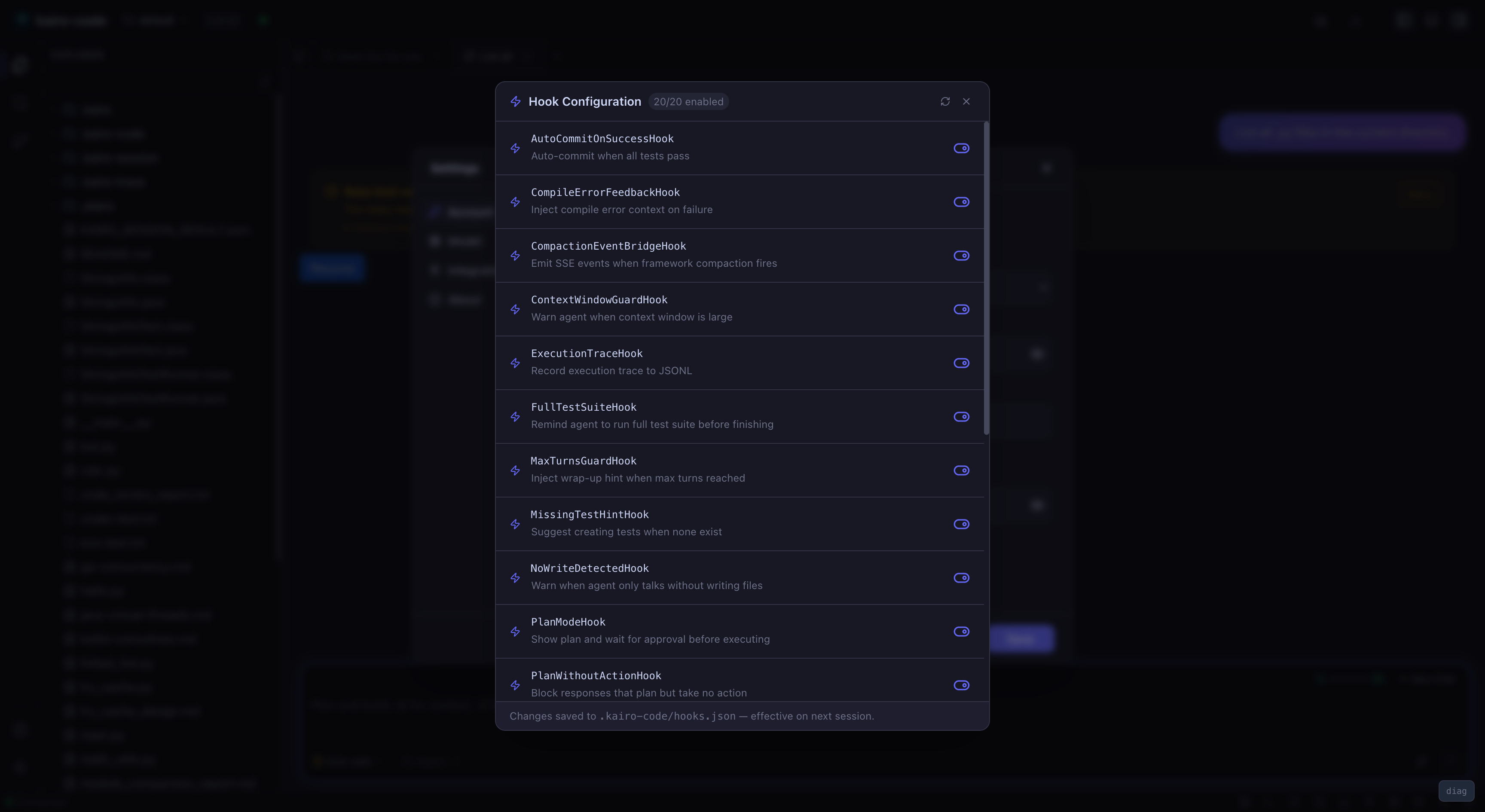 Settings Account
